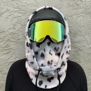 Animal Spots Ski Hood - fits over the helmet, fleece hood, balaclava, snowboard